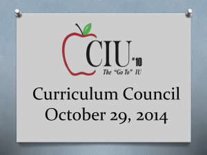 October Curriculum Council PowerPoint