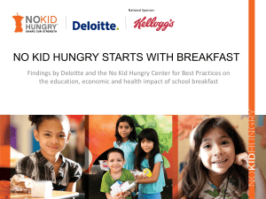 No Kid Hungry Starts With Breakfast
