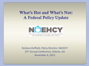 What`s Hot and What`s Not: A Federal Policy Update