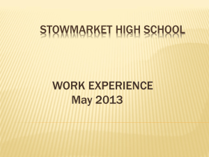 Choices Form - Stowmarket High School
