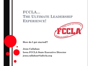 New to FCCLA Presentation
