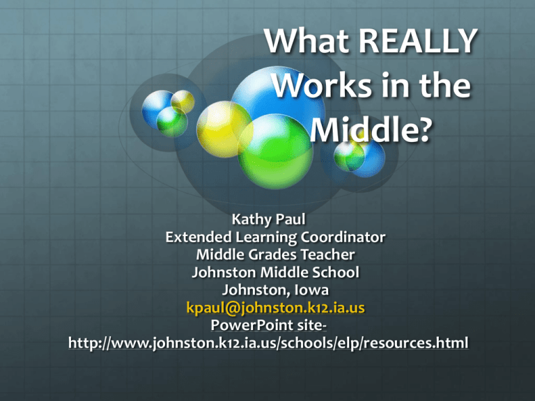 Flexible grouping Johnston Community School District