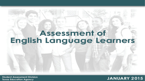 Assessment of English Language Learners