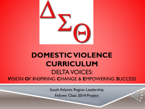 Domestic violence - South Atlantic Region Website