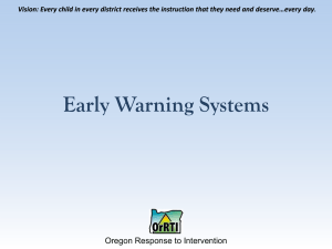 Early Warning System-Power Point