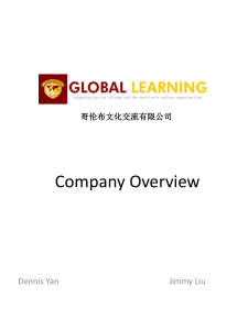 Company Overview - ourgloballearning.com