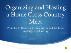 Organizing and Hosting Home Meets