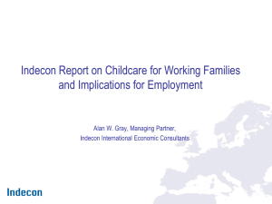 Summary of Findings for Childcare Incentives in Ireland
