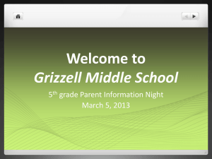 Welcome to Grizzell Middle School