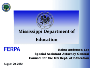 FERPA - Mississippi Department of Education