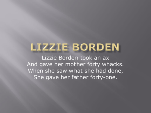Lizzie Borden Power Point III