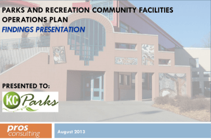 Parks and Recreation Community Facilities Operations Plan