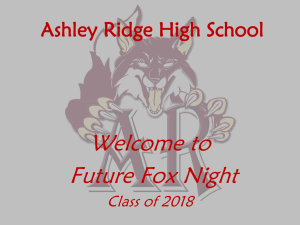 Finally A Fox Night - Ashley Ridge High School