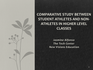 Comparative Study between Student Athletes and Non