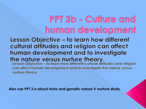 PPT Culture and human development