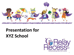 Relay Recess School Presentation