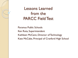 NJPSA PARCC Presentation October 2014