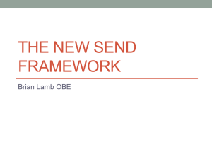 The New SEND Framework - Essex Schools Infolink