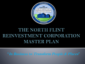 The North Flint Reinvestment Corporation Master Plan