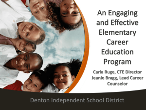 An Engaging and Effective Elementary Career Education Program