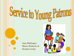 SERVICE TO YOUNG PATRONS