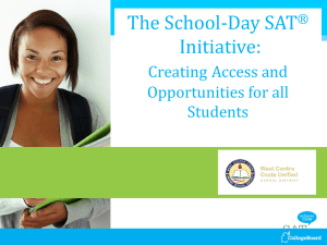 SAT School Day Initiative PowerPoint