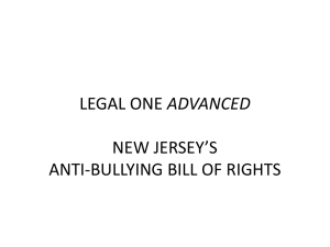LEGAL ONE Advanced Bullying PowerPoint
