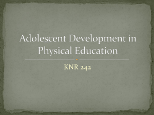 Development in Physical Education