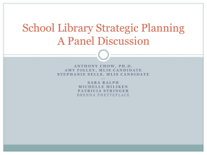 School Library Strategic Planning - The University of North Carolina