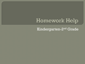 Homework Help K-2 - Laurel Park Elementary School