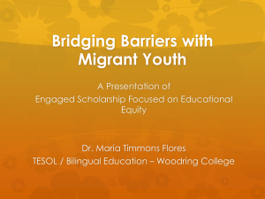 Building Bridges with Migrant Youth