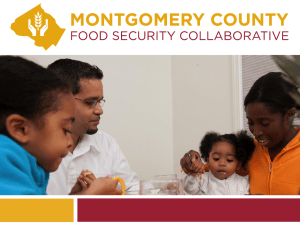Montgomery County Food Security Collaborative Launch Slide