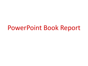 PowerPoint book report