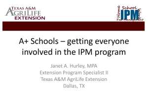 A+ Schools * getting everyone involved in the IPM