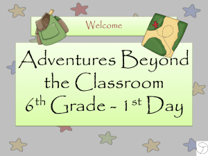 Independent Study - Adventures Beyond the Classroom
