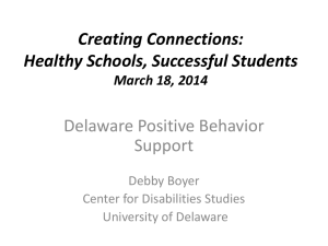 Positive Behavior Supports