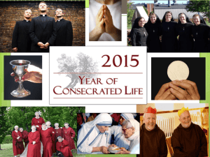 Year for Consecrated Life PowerPoint
