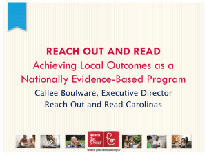 Reach Out and Read - Institute for Child Success