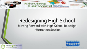 Moving Forward With High School Redesign Powerpoint
