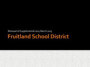 Replaces - Fruitland School District