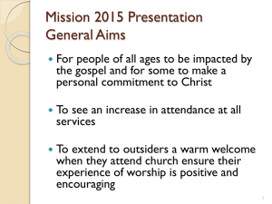 2015 Mission Presentation