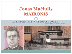 Jonas Maciulis MAIRONIS