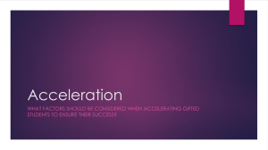 Acceleration powerpoint