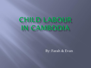 Child Labour In Cambodia - Riverside Secondary School