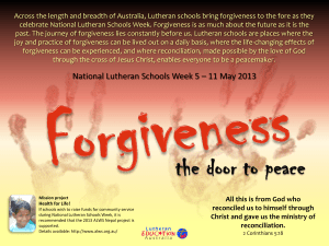 Worship 1 Friendship - Lutheran Education Australia
