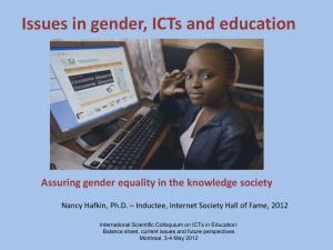 Gender, ICT and Education - Women in Global Science and