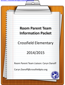 The Room Parent Team - Crossfield Elementary School PTO