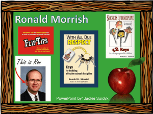 Ronald Morrish-classroom management