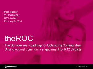 The ROC Model: Roadmap for Optimizing Communities