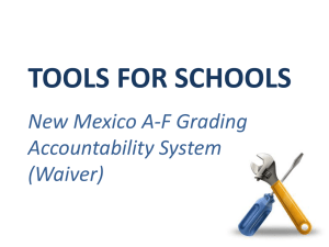 Tools for Schools PPT 2012 - New Mexico State Department of